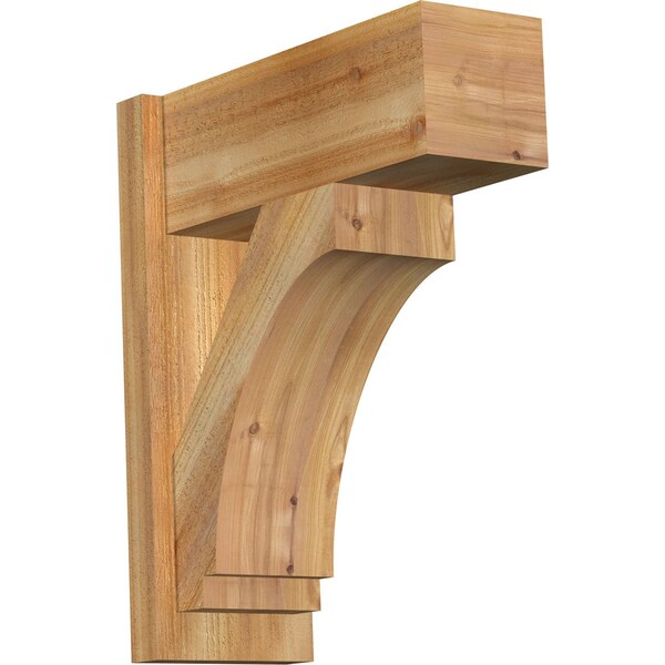 Ekena Millwork Imperial Block Rough Sawn Outlooker, Western Red Cedar, 8"W x 20"D x 24"H OUT08X20X24IMP05RWR - main